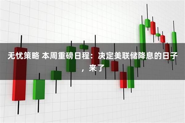 无忧策略 本周重磅日程：决定美联储降息的日子，来了
